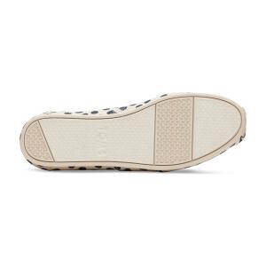 TOMS Espadrille Alpargata Natural/Navy Polka Dot