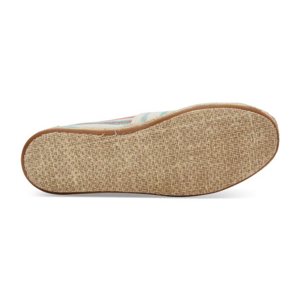 TOMS Espadrille Alpargata Pale Pink Woven Stripe Rope Sole