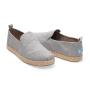 TOMS Espadrille Deconstructed Drizzle Grey Slub Chambray