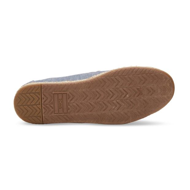 TOMS Espadrille Deconstructed Blue Slub Chambray