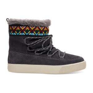 TOMS Boot Alpine Forged Iron Grey Waterproof Suede/Tribal...