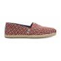 TOMS Espadrille Alpargata Red Diamond Geo Woven Rope Sole