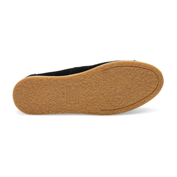 TOMS Espadrille Alpargata Crepe Black Suede