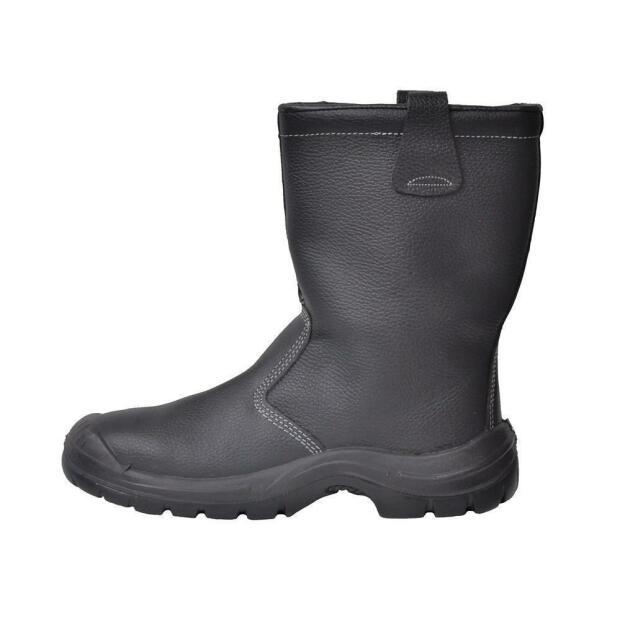 Safety Shoes Schlupfstiefel schwarz gefüttert