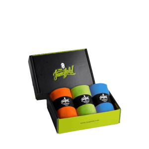 von Jungfeld 3er Box Socken orange grün blau