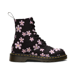 Dr. Martens Page Meadow 8 Eye Boot Black Meadow Flowers...