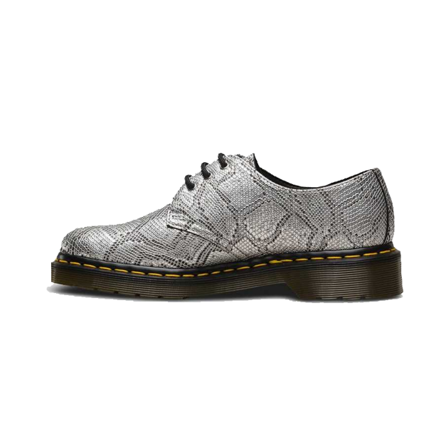 Dr. Martens 1461 Metallic Vegan 3 Eye Boot Silver Snake