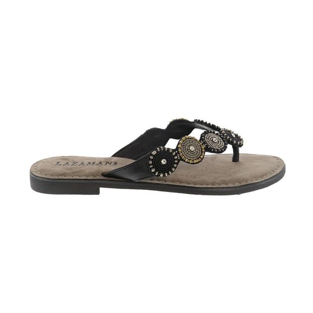 Lazamani ladies toe slippers rounds/beads