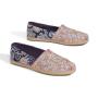 TOMS Espadrille Alpargatas Liberty Amelie/Louis Navy Mosaic Floral Linen
