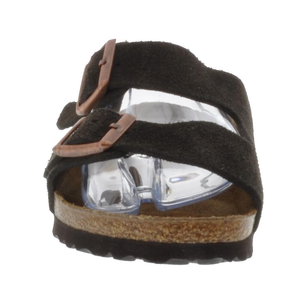 Birkenstock Arizona Sandale Mocha Suede schmal Gr. 42