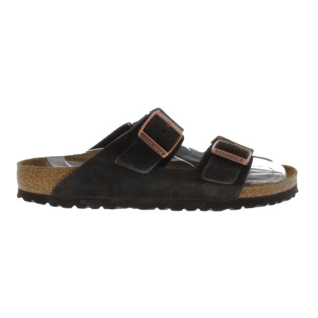 Birkenstock Arizona Sandale Mocha Suede schmal Gr. 42