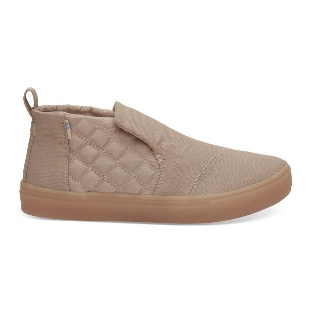 TOMS Slip-On Paxton Dark Blush Canvas/Quilted Nylon