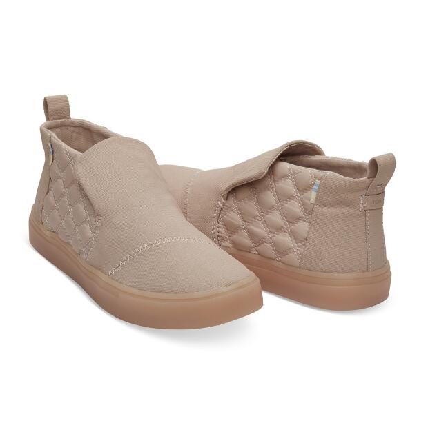 TOMS Slip-On Paxton Dark Blush Canvas/Quilted Nylon