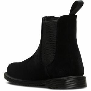 Dr. Martens FLORA Velvet Black Chelsea Boot - Kensington