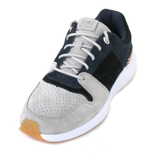 TOMS Mens Arroyo Sneaker Drizzle Grey Pig Suede