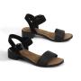 TOMS Sandale Camilia Black Leather with Suede