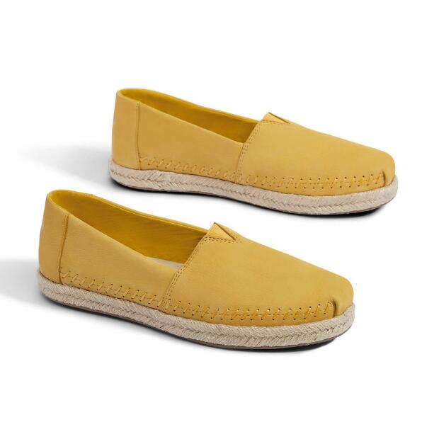 TOMS Espadrille Alpargata Electric Yellow Nubuck