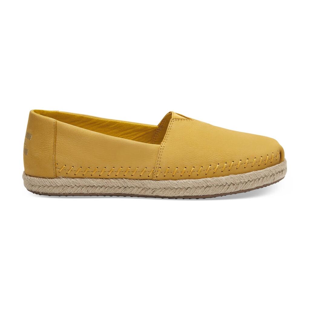 TOMS Espadrille Alpargata Electric Yellow Nubuck