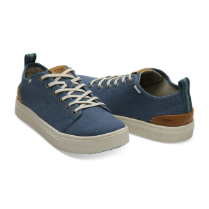 TOMS Mens Sneaker TRVL LITE Airforce Blue Heritage Canvas