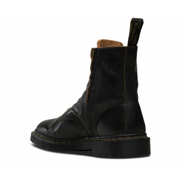 Dr. Martens 1460 Laceless 8 Eye Boot Black Vintage Smooth werawera. 199 95
