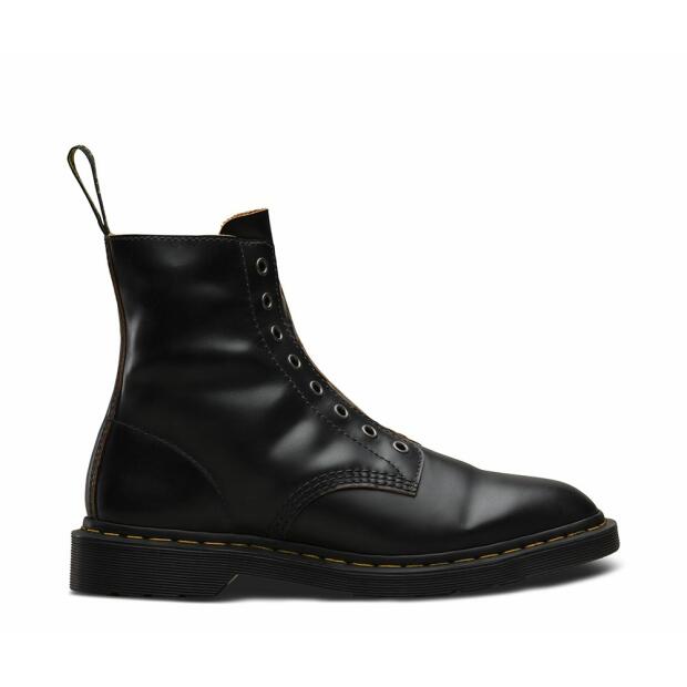 Dr. Martens 1460 Laceless 8 Eye Boot Black Vintage Smooth