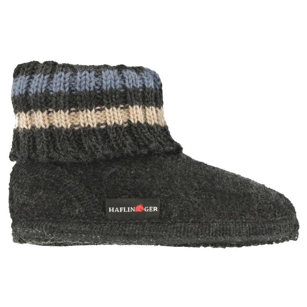 Haflinger Hüttenschuh Paul Kids graphit 18