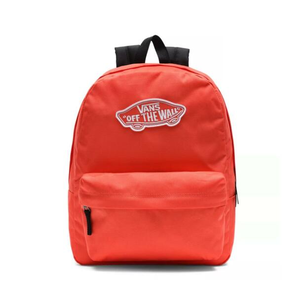 VANS Realm Off The Wall Backpack Hot Coral