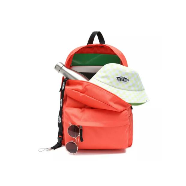 VANS Realm Off The Wall Backpack Hot Coral