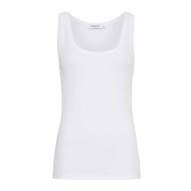 MOSS COPENHAGEN Olivie Rib SL Top White L