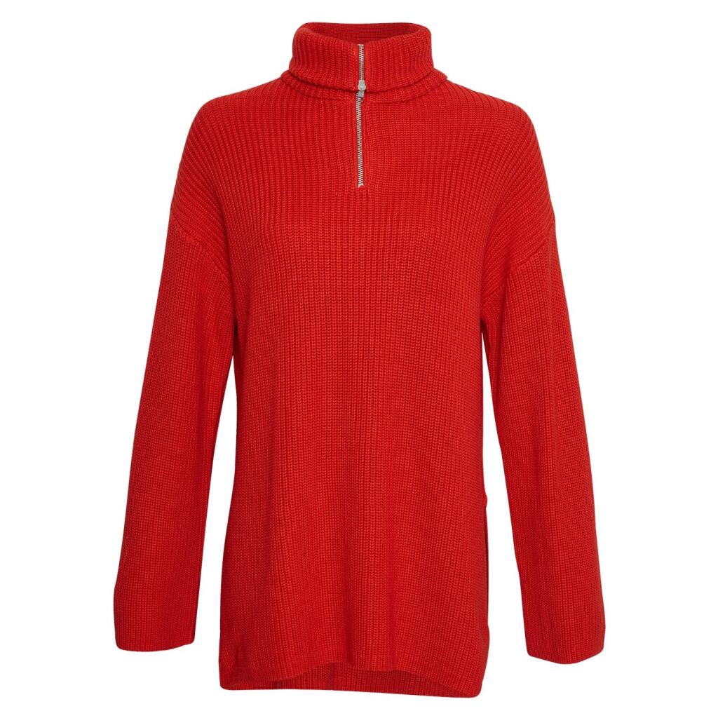 MOSS COPENHAGEN MSCHKamella Zip Pullover Aurora Red M/L