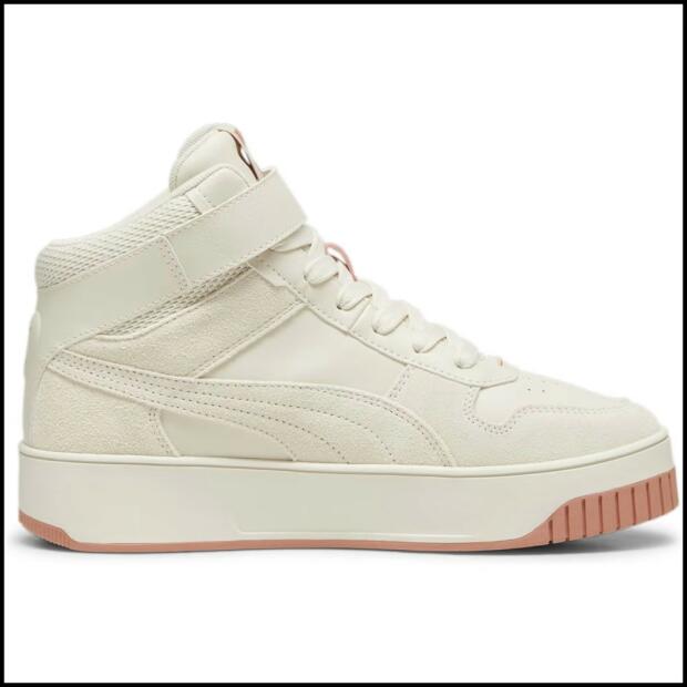 Puma Carina Street Mid Coquette Alpine Snow Beige Damen Sneaker